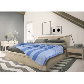 Setex Kuscheldecke 150 x 200 cm Blau/Silber