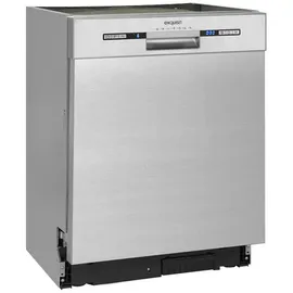Exquisit EGSP9313-EF-030E Einbau-Geschirrspüler (unterbaufähig, 598 mm breit, Inox)