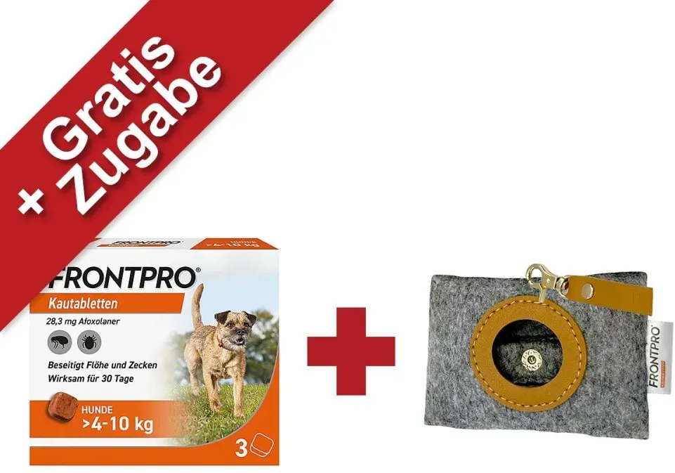 FRONTPRO Kautabletten für Hunde 4-10 kg