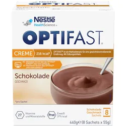 OPTIFAST CREME Schokolade Geschmack 8X55 g Pulver