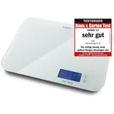 CASO Design CASO LX 20 - Design Küchenwaage, Testsieger Haus & Garten Wiegeskala bis maximal 20 kg, wertige Glas-Wiegefläche, Präziser Wiegesensor in 5 g-Schritten
