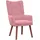 vidaXL Sessel 63 x 67 x 94 cm Rosa Samt