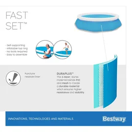 BESTWAY Fast Set Pool 305 x 76 cm