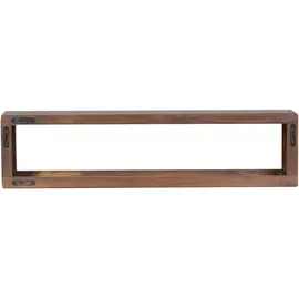 MiaMöbel Wandregal Tamesi 80cm Massivholz Teak