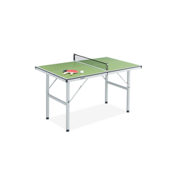 relaxdays Mini-Tischtennisplatte Midi Tischtennisplatte in Grün, Das Netz ist im Lieferumfang enthalten.