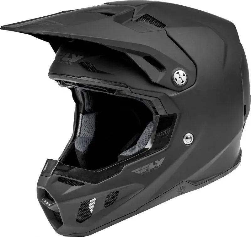 Fly Racing Formula Cc Solid Kinderhelm Schwarz Matt - YL