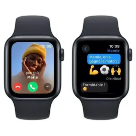 Apple Watch SE 2023 GPS 40 mm Aluminiumgehäuse Mitternacht, Sportarmband Mitternacht S/M
