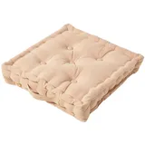 Homescapes Kissenbezug Unifarben 50 x 50 cm Beige