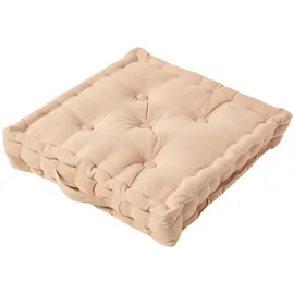 Homescapes Kissenbezug Unifarben 50 x 50 cm Beige