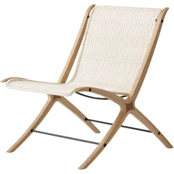 &Tradition X HM10 Lounge Chair, eiche lackiert / rattan natur