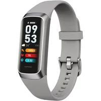 findtime Smartwatch Herren Android Fitnessuhr Kinder Jungen Fitnessuhr Damen Whatsapp Fähig Sportuhr Fittnessarmbanduhr Frauen Fitness Tracker Schrittzähler Pulsuhr Laufuhr Digital Armbanduhr Grau