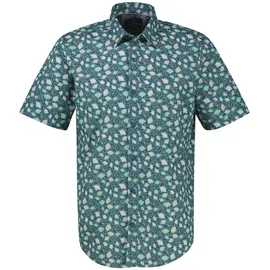 Lerros Floral Kurzarmhemd Grün L