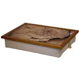 Andrews Knietablett mit Kissen Waldstrukturen Baumscheibe