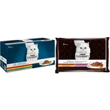 PURINA GOURMET Perle Erlesene Streifen Katzenfutter nass, Sorten-Mix, 60er Pack (60 x 85g) & A la Carte Katzenfutter nass, Sorten-Mix, 12er Pack (12 x 4 Beutel à 85g)