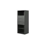 WIMEX Multiraumkonzept Standregal 45 x 40 x 126 cm Grau