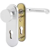 HOPPE Schutzgarnitur Paris Aluminium grau 58/3331K/353K-1/138L