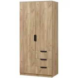 [en.casa] Kleiderschrank Eiselfing 80 x 176 x 52 cm Beige
