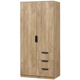 [en.casa] Kleiderschrank Eiselfing 80 x 176 x 52 cm Beige