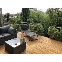 Thermokiefer Terrassendielen, 26x137 mm, grob/grob, seitl. genutet