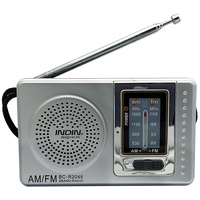 Tragbarer Mini Radio, Tragbare Radio Mini Taschenradio, Universal AM/FM Mini Radio Stereo Lautsprecher Empfänger Musik Player, mit Teleskopantenne Mini Taschenradio Empfänger, Batteriebetrieben