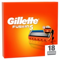 Gillette Fusion Rasierklingen für Rasierer, 18 Ersatzklingen Nassrasierer