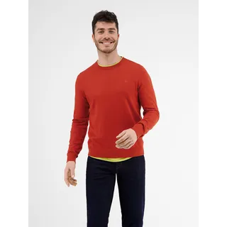 Lerros Lässiger Flachstrickpullover" - Lava Red - XXL,