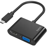 Hama Video-Adapter 2in1 USB-C-Stecker - VGA & HDMI-Buchse Ultra-HD 4K