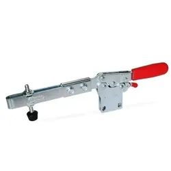 820.4-130-VLC Schnellspanner, Spannhebel horizontal, mit Verriegelung, mit senkrechtem Fuß, mi
