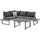 Konifera Hamburg Gartenlounge-Set grau