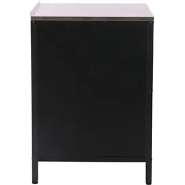 casa.pro Outdoor Schrank Bolognano 92x80x50 cm Schwarz, matt