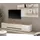 furn.design Wohnwand 2-teilig weiß, Eiche Wotan 300 cm, Schrankwand mit XL-Lowboard | Gr.: onesize