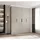 abiks möbel Drehtürenschrank COMO 200 x 245,5 x 50 cm Schwarz
