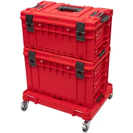 Toolbrothers RHINO L mobiler Transportroller ULTRA Rollbrett mit Schwenkrädern aus Metall und Bremse