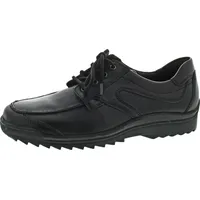 WALDLÄUFER Herren Halbschuhe schwarz, Leder, 2125156/11.0 - Schwarz