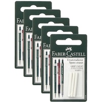 Faber-Castell Ersatz-Radiergummi, 3-teilig, Einheitsgröße