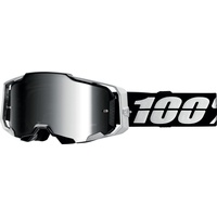 100% 100%, Unisex, Sportbrille, Armega RENEN S2 - Mirror Silver Lens, Silber