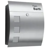 CMD Creative Metalldesign Briefkasten 46 Edelstahl Gravur