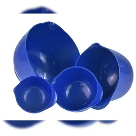 Rosti Rührschüssel Set 4tlg. mit Deckel, "Margrethe" blau Electric blue) 0,25+0,5+1,5+3,0L