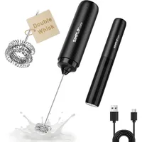 SIMPLETASTE Milchaufschäumer Elektrisch, USB Milchschäumer Stab für Kaffee, Milk Frother für Kaffeeliebhaber, Matcha, Latte Macchiato, Cappuccino