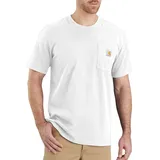 CARHARTT K87 Pocket T-Shirt mit Tasche, Weiß, XS