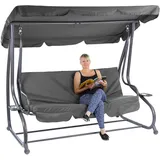 DEMA Hollywoodschaukel Grau 3-Sitzer