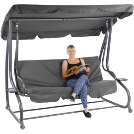 DEMA Hollywoodschaukel Grau 3-Sitzer