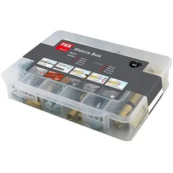 Tox Messing Spreizdübel Sortiment Metrix Box 64-teilig