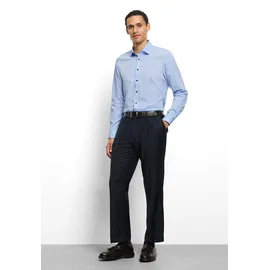 Olymp Langarmhemd Level Five Businesshemd, body fit, New York Kentkragen blau 39