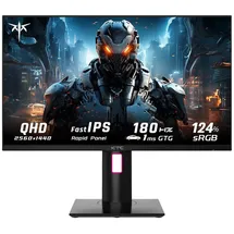KTC H27T22 aktualisierte Version) KTC h27t22c 27 "Gaming-Monitor 2560x1440 QHD antike 180Hz Fast IPS Monitor, 2K 1ms GTG Monitore, FreeSync & G-Sync 124%sRGB HDR10 Vertikaler PC Bildschirm, Schwenken Neigen Höhe Pivot einstellbar HDMI/DP/USB,
