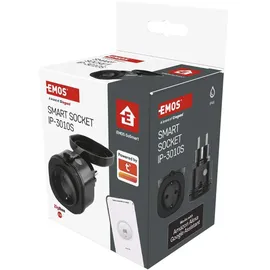 EMOS Smart-Home-Steckdose IP44 Schwarz