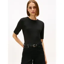 Tommy Hilfiger SLIM 5X2 RIB C-NK Rundhals Schwarz XXXL