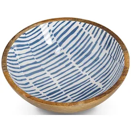 Zeller Schale Mangoholz Blau Ø 20 cm