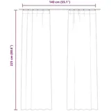 vidaXL Verdunkelungsvorhänge mit Haken 2 Stk. Samt Beige 140x225 cm