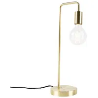 QAZQA Art Deco Tischlampe Messing - Facil